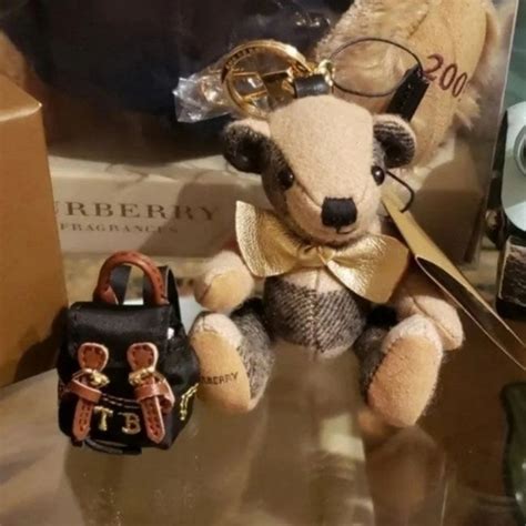 burberry teddy bear|Burberry teddy bear keychain.